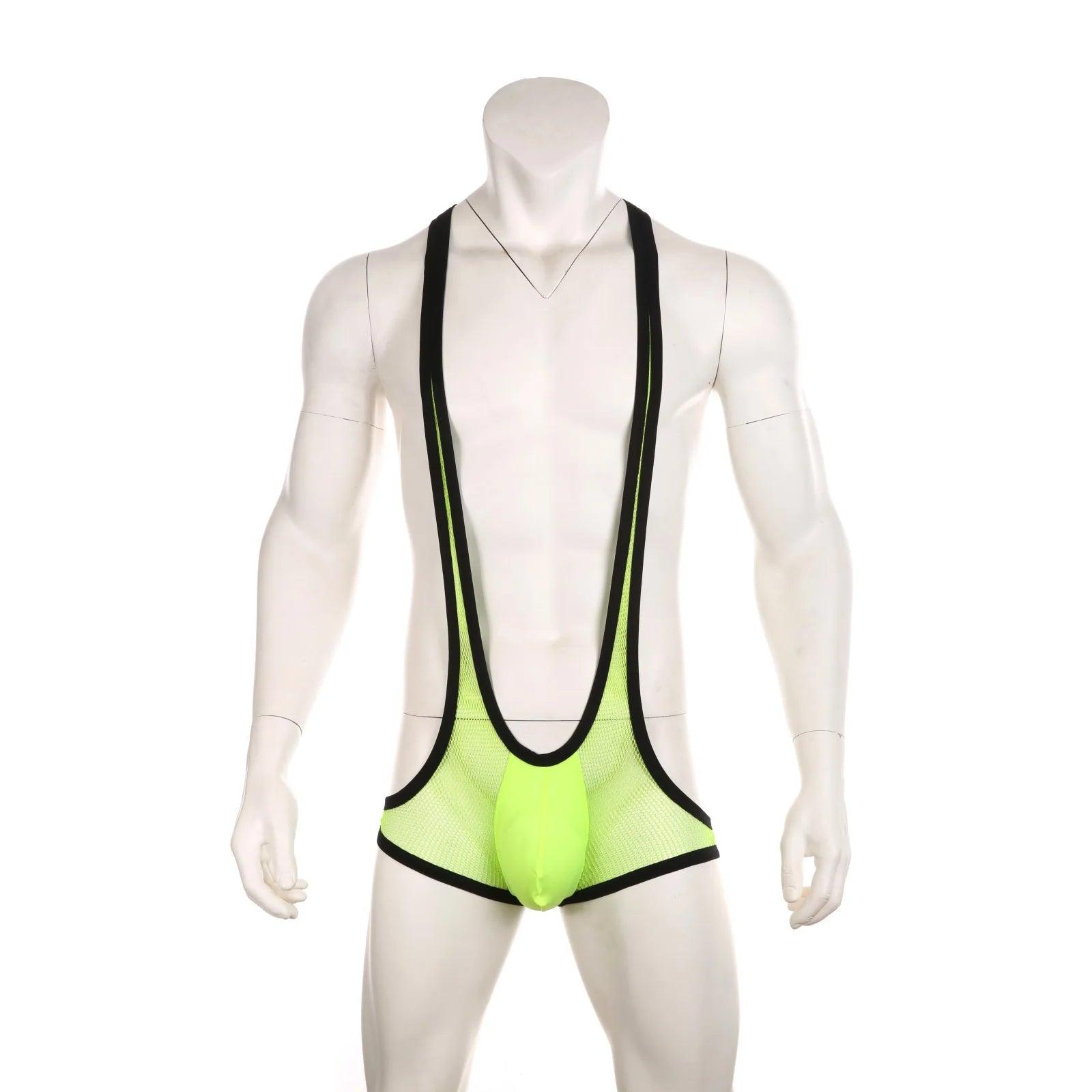 Sexy Men's Mesh Bodysuit Lingerie