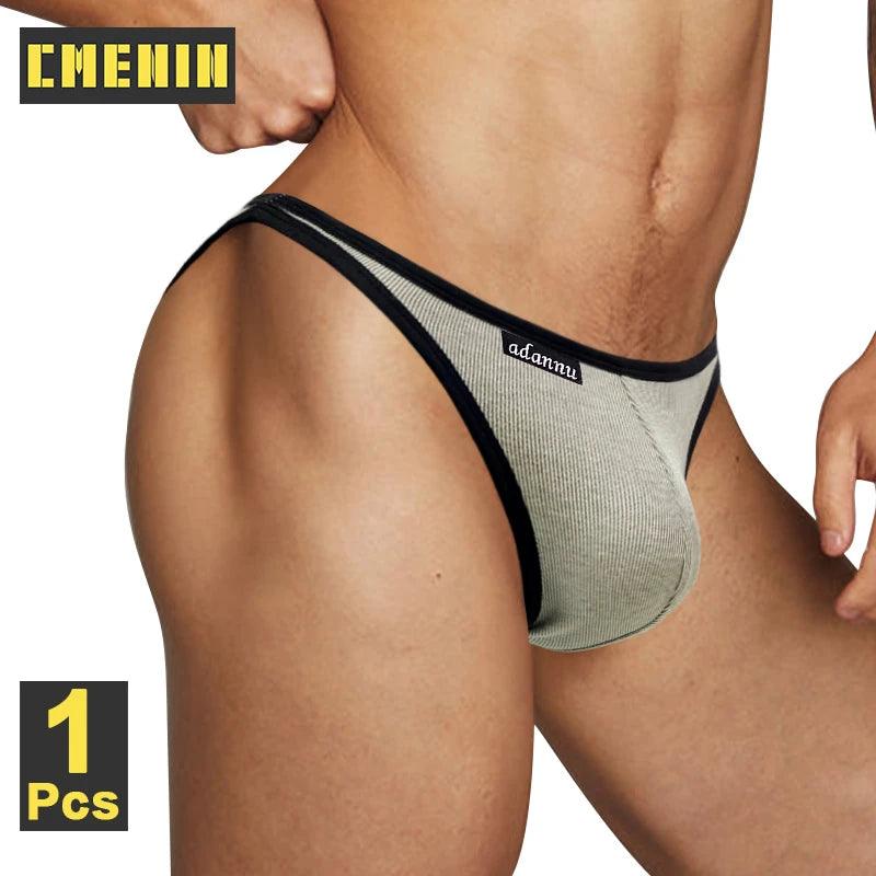 CMENIN Sexy Cotton Men's Low-Rise Butt Lifting Bikini Briefs