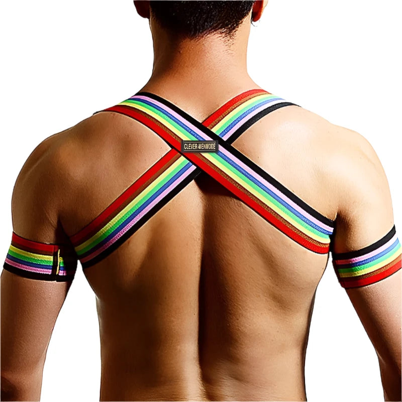 Colorful Rainbow Body Chest Harness