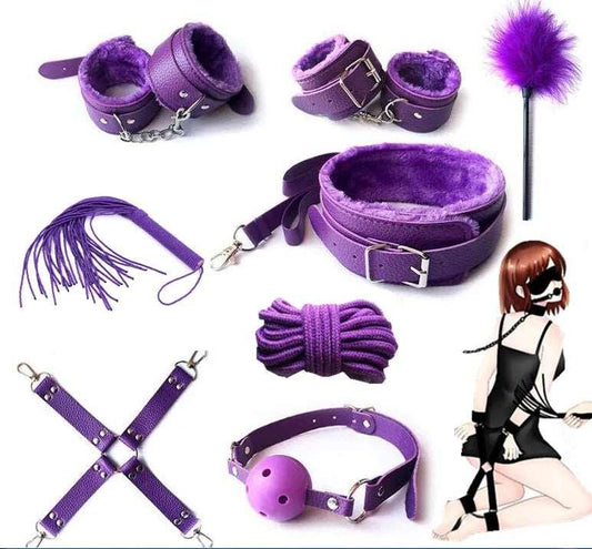 Fantasy Purple Bedroom Bondage Set for Couples