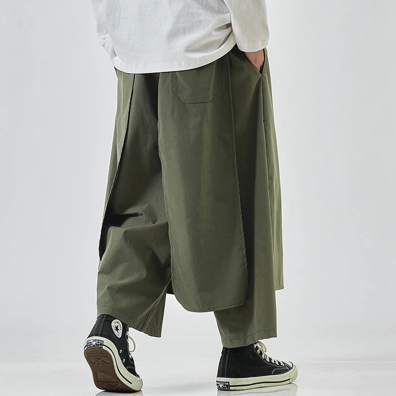 Fashion Men Cargo Pants with Elastic Waist