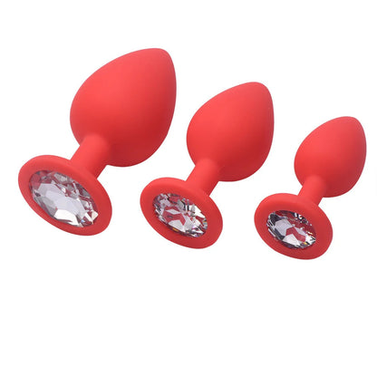 Intimate Pleasure Set: Silicone Anal Plug & Vibrator Duo for Gay Couples