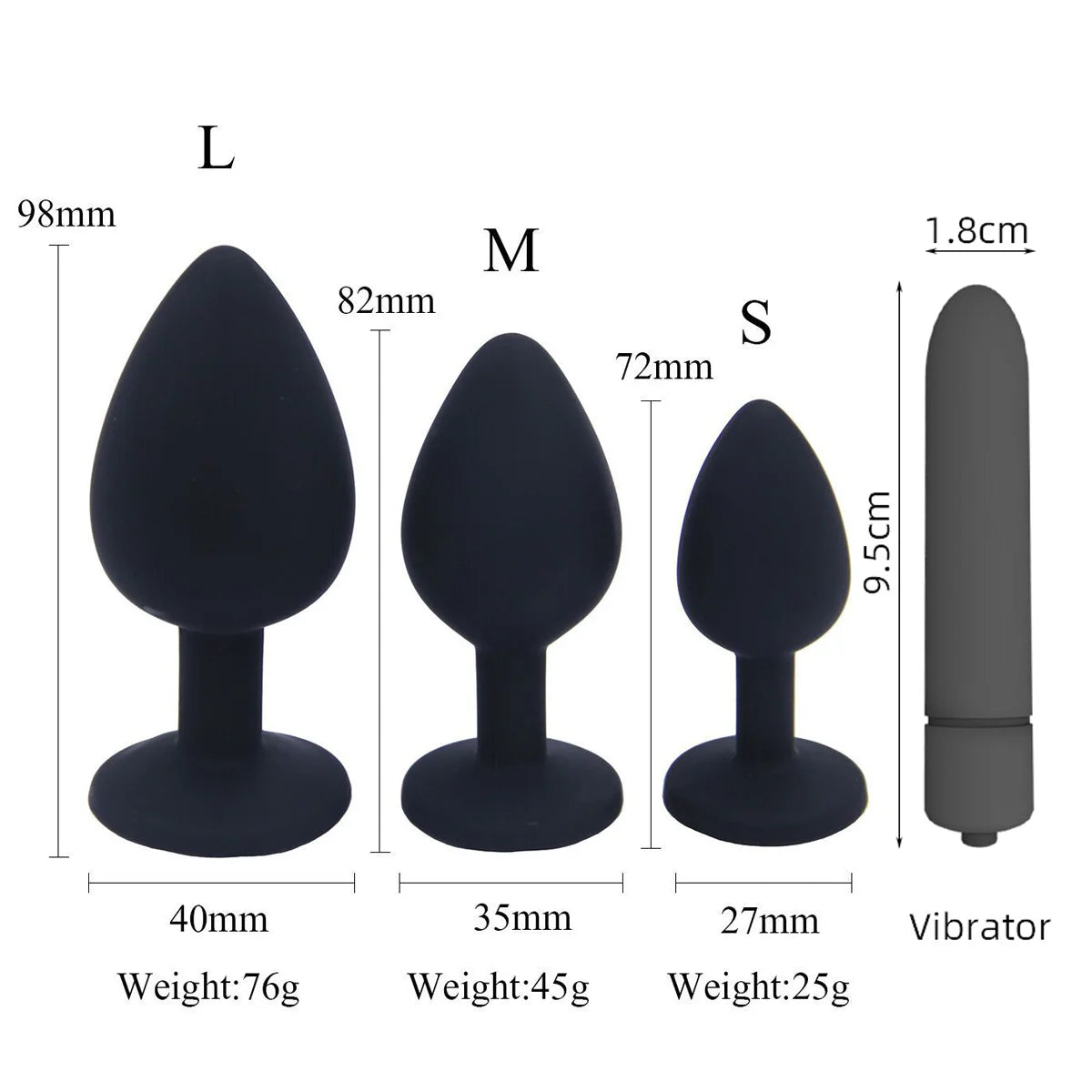 Intimate Pleasure Set: Silicone Anal Plug & Vibrator Duo for Gay Couples