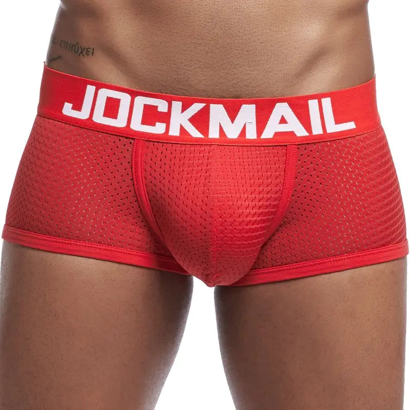 JOCKMAIL Boxer Briefs Mesh Underpants