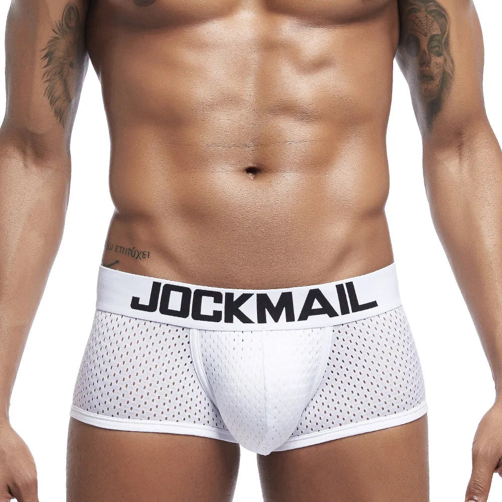 JOCKMAIL Boxer Briefs Mesh Underpants