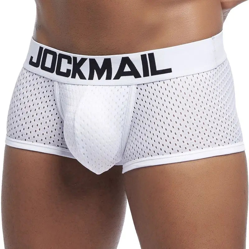 JOCKMAIL Boxer Briefs Mesh Underpants