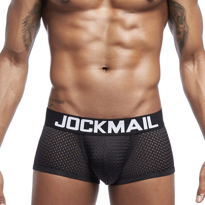 JOCKMAIL Boxer Briefs Mesh Underpants