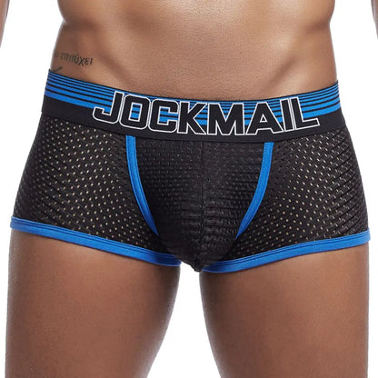 JOCKMAIL Boxer Briefs Mesh Underpants