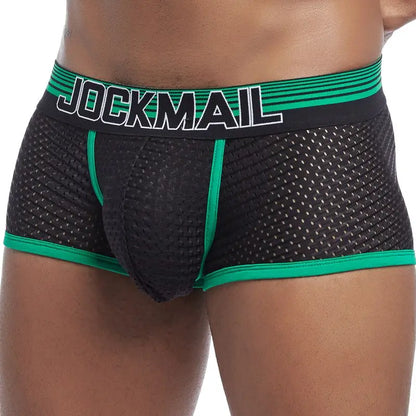 JOCKMAIL Boxer Briefs Mesh Underpants