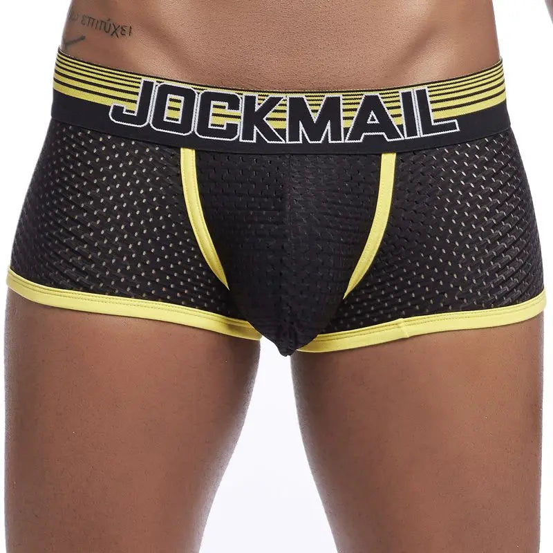 JOCKMAIL Boxer Briefs Mesh Underpants