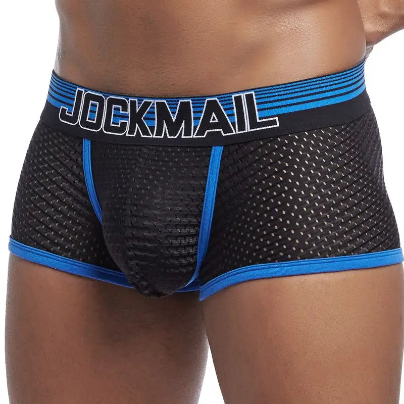 JOCKMAIL Boxer Briefs Mesh Underpants