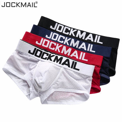 JOCKMAIL Boxer Briefs Mesh Underpants