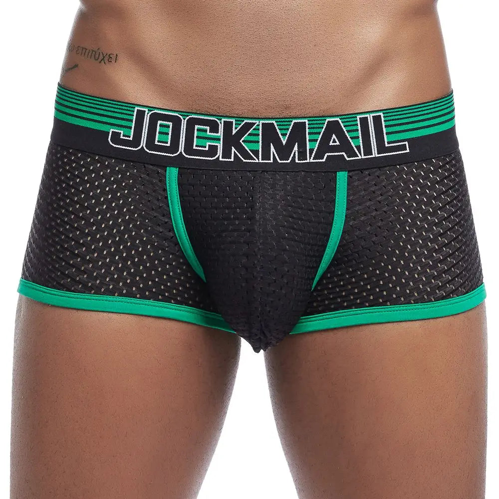 JOCKMAIL Boxer Briefs Mesh Underpants