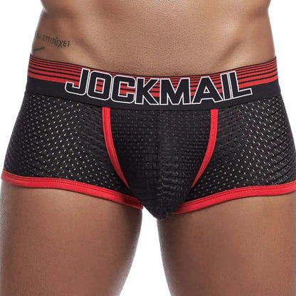 JOCKMAIL Boxer Briefs Mesh Underpants