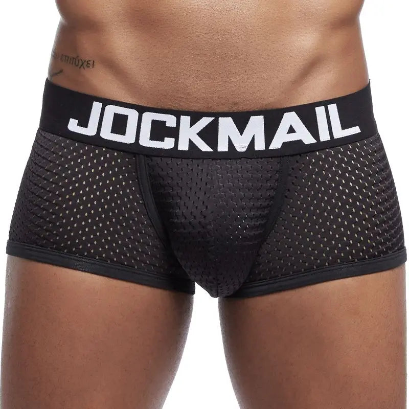 JOCKMAIL Boxer Briefs Mesh Underpants