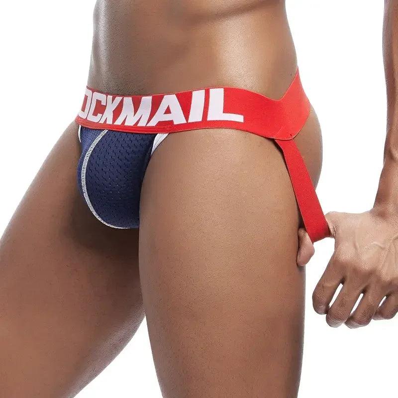 JOCKMAIL Camouflage Men's Mesh Thong Briefs