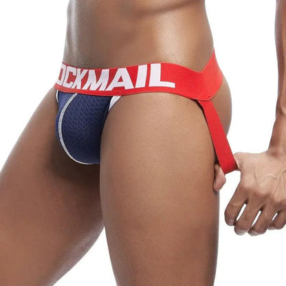 JOCKMAIL Camouflage Men's Mesh Thong Briefs