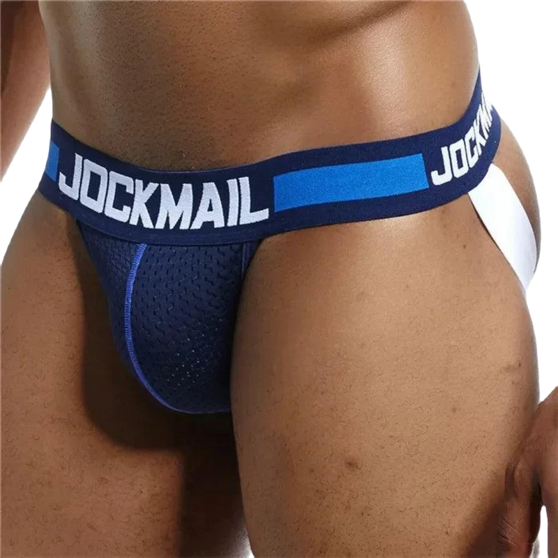 JOCKMAIL Camouflage Men's Mesh Thong Briefs