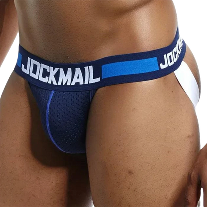 JOCKMAIL Camouflage Men's Mesh Thong Briefs