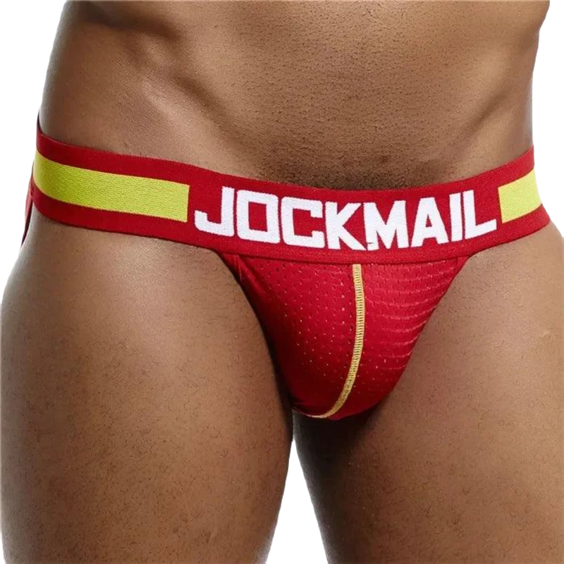 JOCKMAIL Camouflage Men's Mesh Thong Briefs