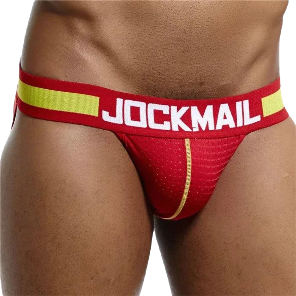 JOCKMAIL Camouflage Men's Mesh Thong Briefs