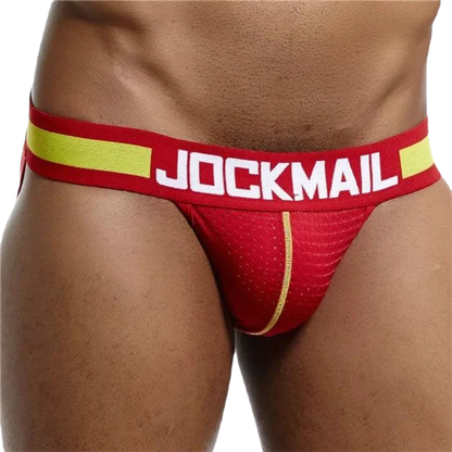 JOCKMAIL Camouflage Men's Mesh Thong Briefs