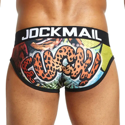 JOCKMAIL ChillPrint Silk Briefs: Comfort Meets Style