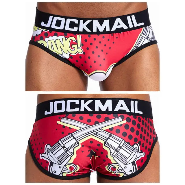 JOCKMAIL ChillPrint Silk Briefs: Comfort Meets Style