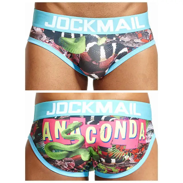 JOCKMAIL ChillPrint Silk Briefs: Comfort Meets Style