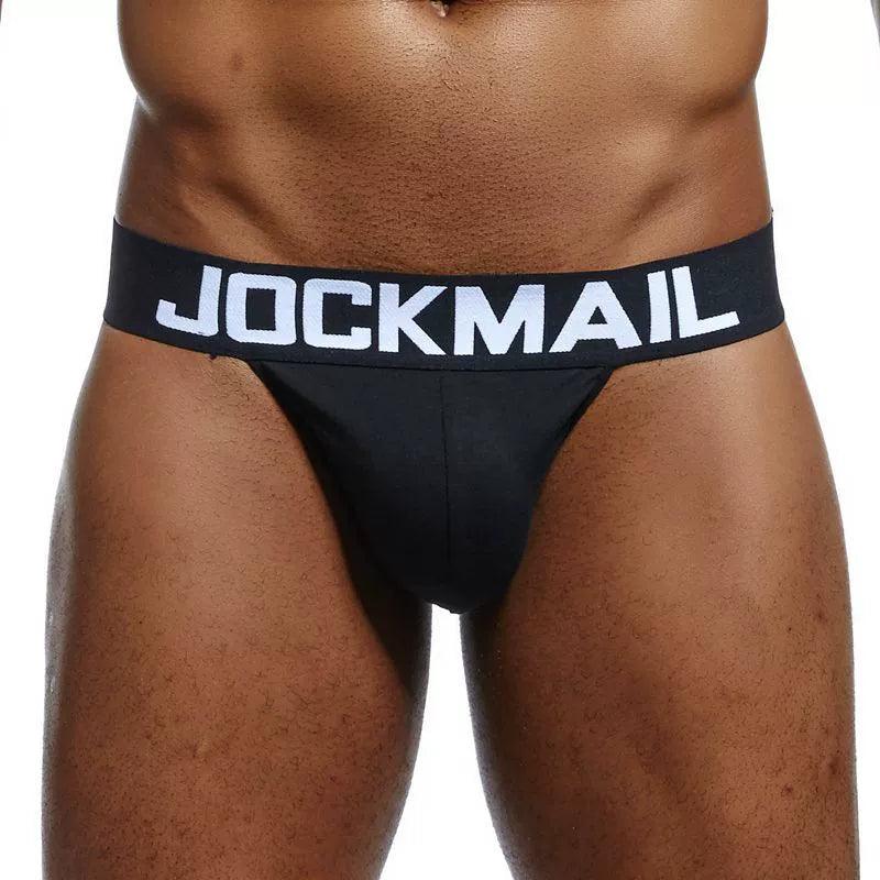 Jockmail High Fork White Half Sheath Men's Underwear