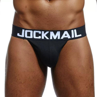 Jockmail High Fork White Half Sheath Men's Underwear