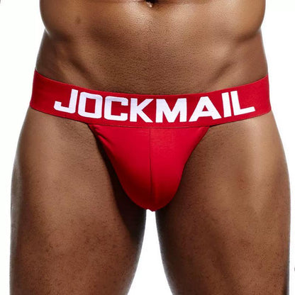 Jockmail High Fork White Half Sheath Men's Underwear