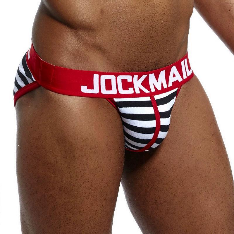 Jockmail High Fork White Half Sheath Men's Underwear