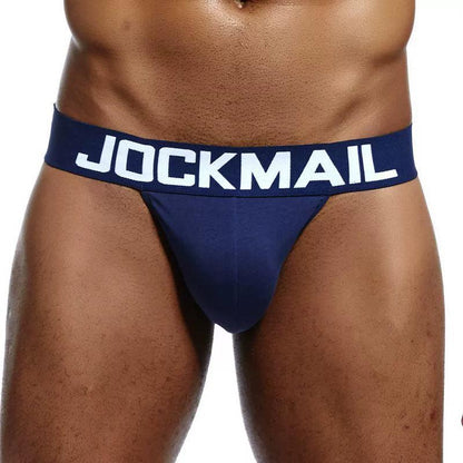 Jockmail High Fork White Half Sheath Men's Underwear