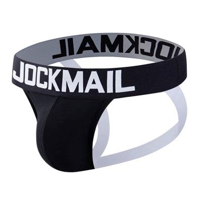 Jockmail Men's Cotton T-Back Plaid Low Waist Sexy Underwear