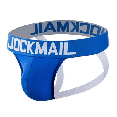 Jockmail Men's Cotton T-Back Plaid Low Waist Sexy Underwear