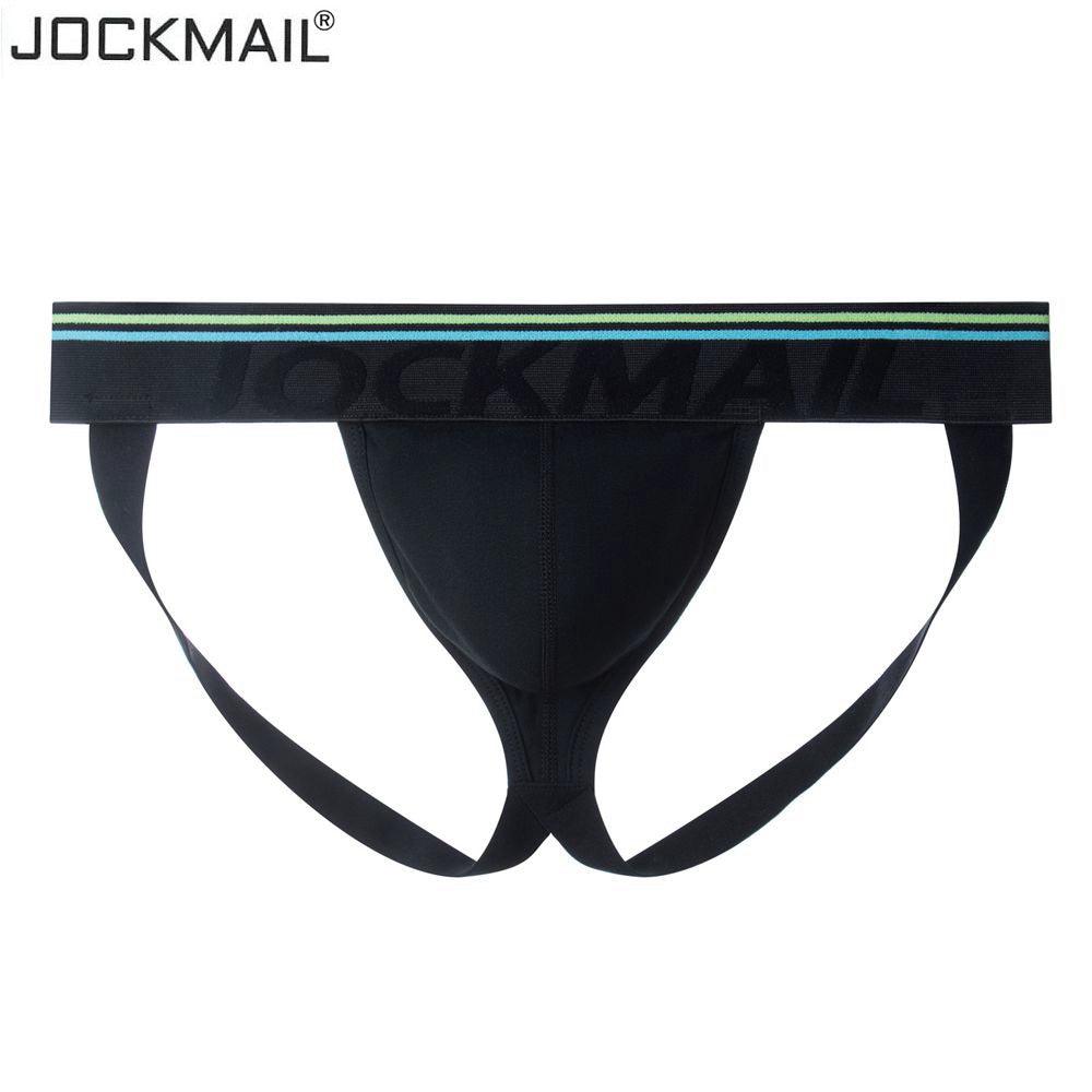 Jockmail Men's Cotton T-Back Plaid Low Waist Sexy Underwear