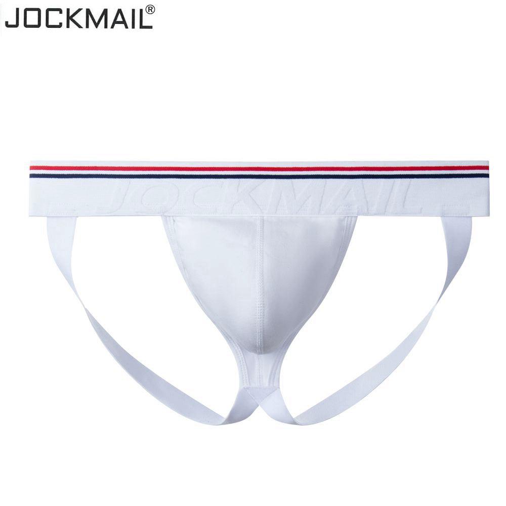 Jockmail Men's Cotton T-Back Plaid Low Waist Sexy Underwear