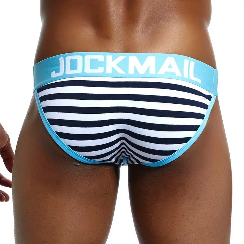 JOCKMAIL Men's Low-Rise Printed Cotton Briefs