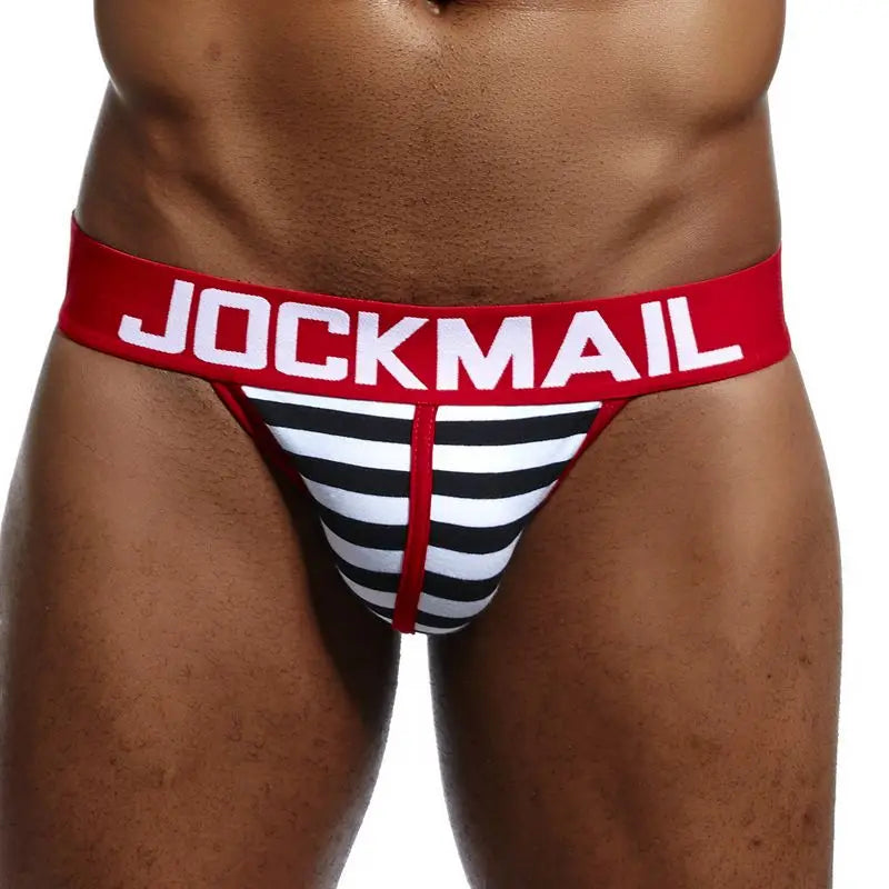 JOCKMAIL Men's Low-Rise Printed Cotton Briefs