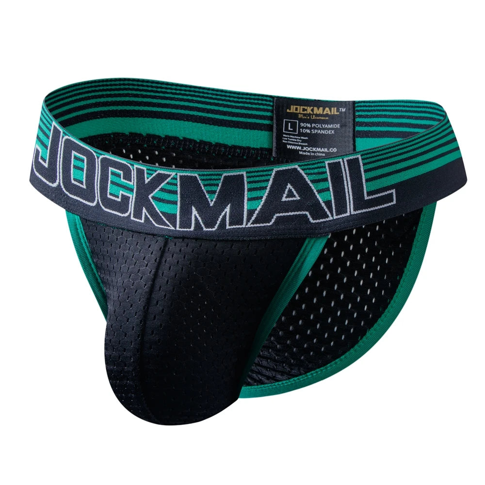 JOCKMAIL Men's U-Convex Mesh Briefs