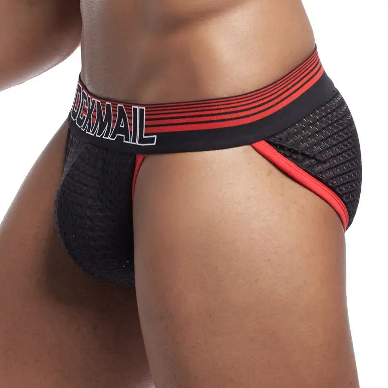 JOCKMAIL Men's U-Convex Mesh Briefs