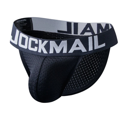 JOCKMAIL Men's U-Convex Mesh Briefs