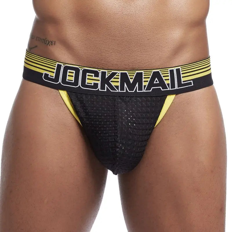 JOCKMAIL Men's U-Convex Mesh Briefs