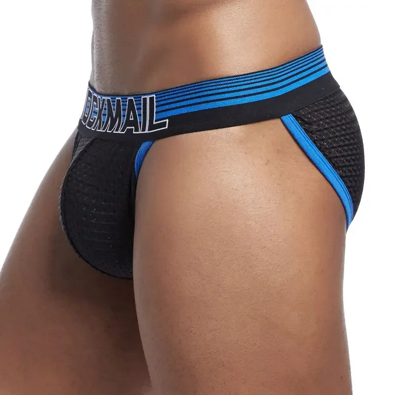 JOCKMAIL Men's U-Convex Mesh Briefs