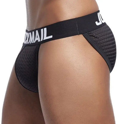 JOCKMAIL Men's U-Convex Mesh Briefs