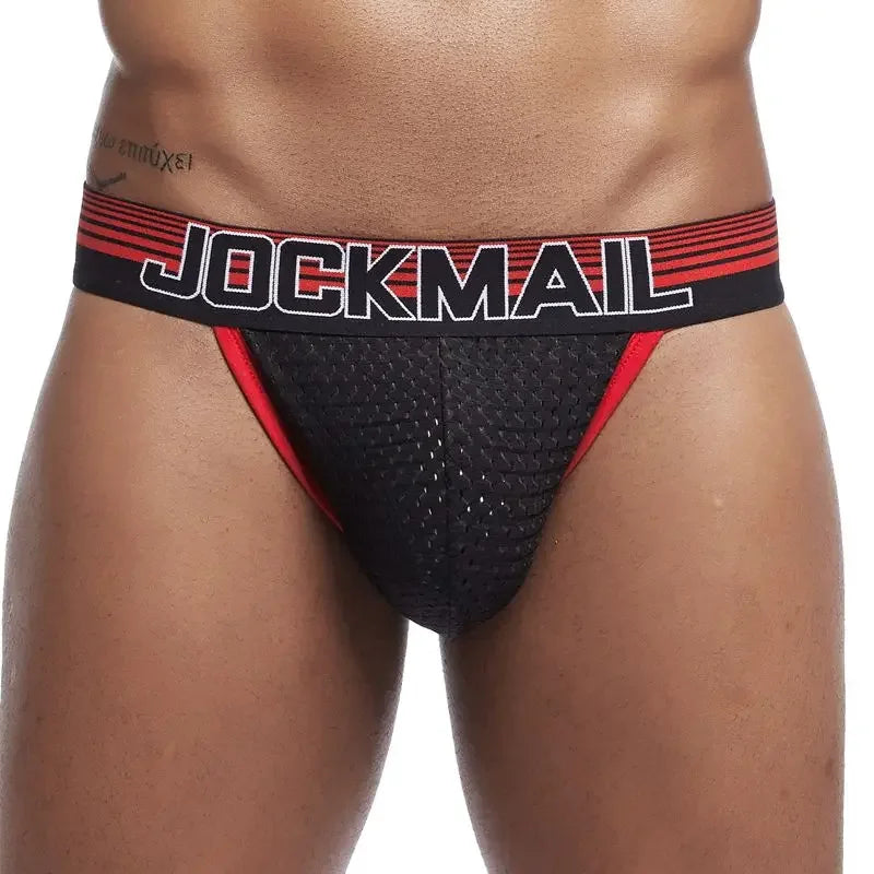 JOCKMAIL Men's U-Convex Mesh Briefs