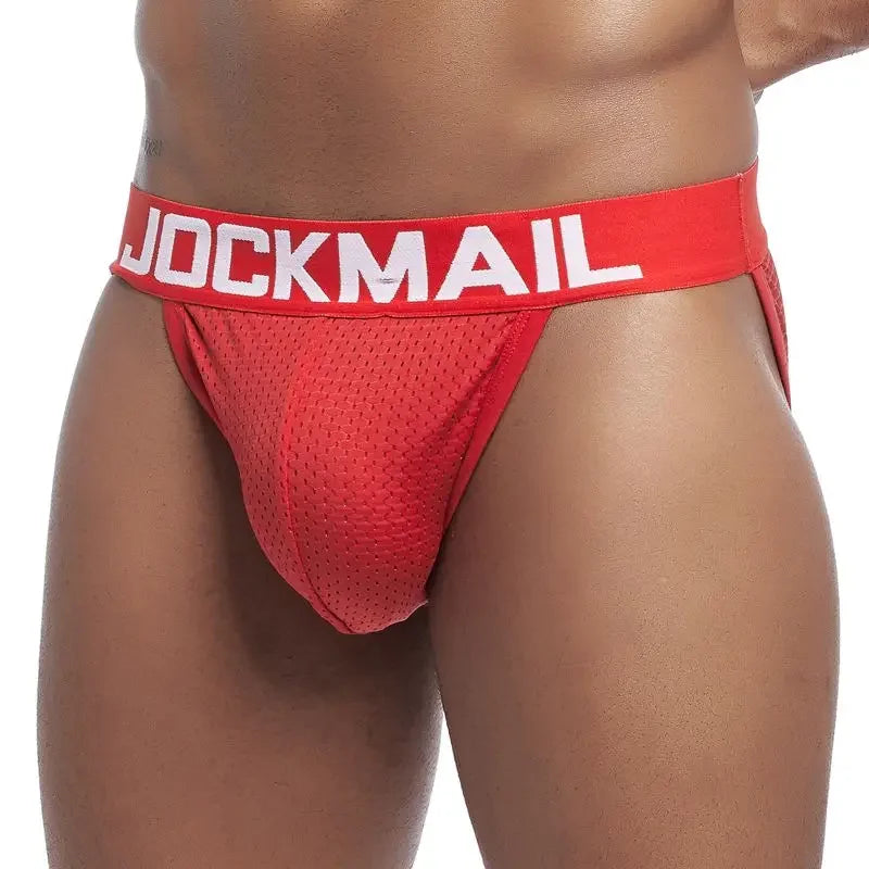 JOCKMAIL Men's U-Convex Mesh Briefs