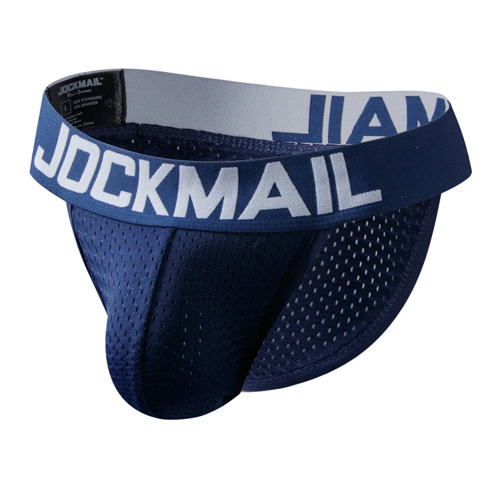 JOCKMAIL Men's U-Convex Mesh Briefs