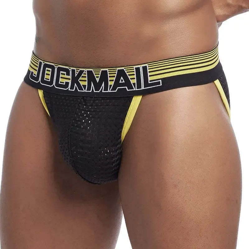 JOCKMAIL Men's U-Convex Mesh Briefs